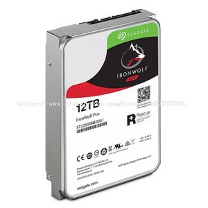 Seagate Ironwolf Pro ST12000NE0007 12TB 7200RPM SATA III 3.5인치 내장 NAS HDD용