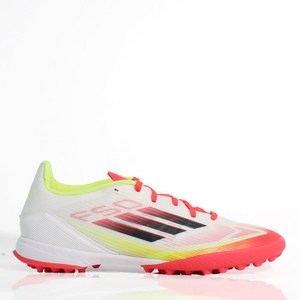 아디다스 남성 풋살화 F50 리그 TF 화이트네온레드 롱 맨땅용 인조잔디