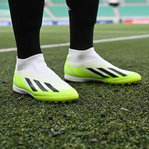 아디다스 남성 끈없는 풋살화 크레이지패스트 레이스리스 TF 네온 인조잔디