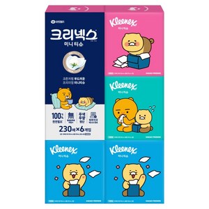 크리넥스 코튼처럼 부드러운 프리미엄 미니티슈 카카오프렌즈
