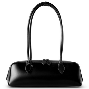 레아르 천연 소가죽 클래식 바게트 숄더백 데일리용