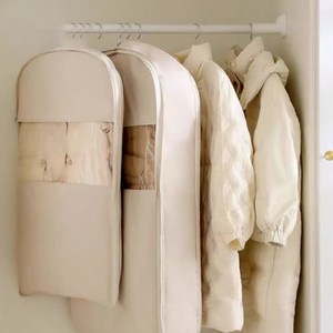 1+1+1 2026 신상 겨울잠바/패딩 압축 먼지 커버 EVA 진공 압축 옷장용 먼지 커버 의류 먼지 방지 압축백 소형/중형/대형(베이지)