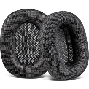 SOULWIT 교체용 이어패드-호환 모델 Airpods Max 에어팟 맥스 헤드폰, 내구성 있는 메쉬 패브릭 소재, 1쌍