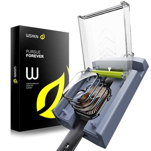 WSKEN 애플워치10/11 풀커버 TPU 액정보호필름 간편한 자동부착, 4개