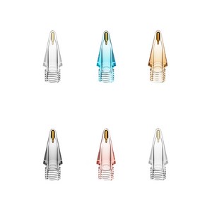 디큐브 애플펜슬 펜촉 호환 칼라 메탈펜촉 에이펜슬 Apen22 호환5색 6개입 1팩 가성비 꿀템, 메탈펜촉(여러색상), 1개