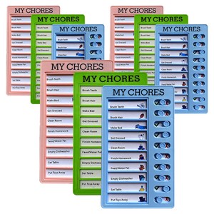 마다꾸미 스케줄 체크리스트 플래너 보드판 3종 세트, 블루 + 그린 + 핑크, 3세트