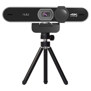 Nutz 4K 800만 화소 고화질 웹캠 UHD2160 + 미니삼각대 세트, UHD2160+미니 삼각대, 블랙