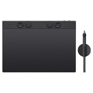 와콤 인튜어스 프로 타블렛 중형 + 펜 세트 PTK670, PTK670, 블랙