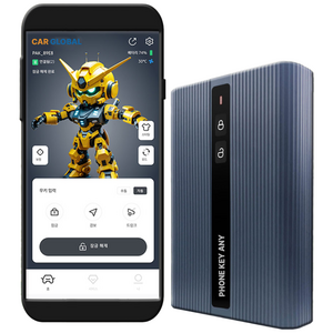 폰키애니 (폰키 ANY) 현대 기아 르노 KGM 쉐보레 벤츠 BMW Audi MINI 자동차 디지털키 스마트키 차량공유 편리한 오토도어 원격제어, 1개, 현대 더 뉴 아반떼 AD (2018~2019)