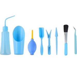 가든툴 09 다육이용 8종 세트 블루, 1세트