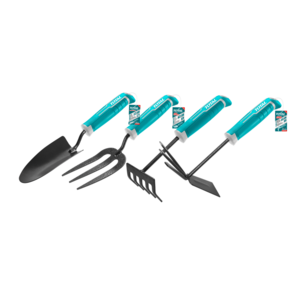 토탈공구 정원 원예 모종삽 4종세트 원예도구 가드닝 텃밭 모종 양날호미 오발 갈퀴 삼지창 포크삽 갈고리 꽃삽 모종삽 주말농장 농촌체험 THFTT858, 1개