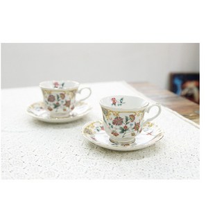 일본산 고급 커피잔 신혼부부 집들이 선물용 2인커피잔세트, 미하루 커피잔 2인세트, 2개