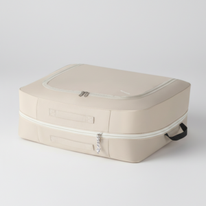 팩톤 이불 의류 대용량 압축 파우치, 베이지, 2개, 2개, 1개입