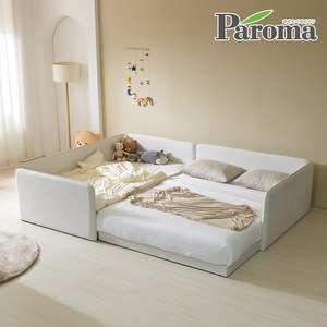 파로마 아이룸 높은 슬림 4면가드 저상형 패브릭 패밀리 침대 SS+SS