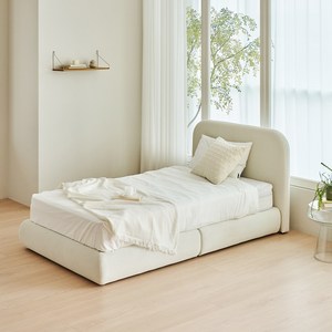 레이디가구 샌드 패브릭 침대 슬림형 프레임 단품 방문설치