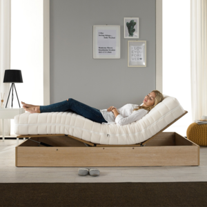 일리모션베드 무헤드 리클라이너 전동침대 +슬립매M50매트리스(20T), 슬립M50(20T)매트리스