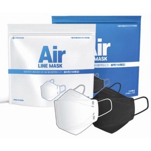 얼큰이 kf94 마스크 KF94마스크 대형, 100매, 1개, 화이트