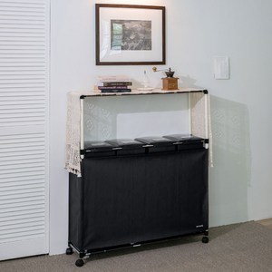 센스큐 [추가 선반 SET] 이지핏 리치 2구/3구/4구 다용도 가정용 분리수거함 (상단선반포함), 1개