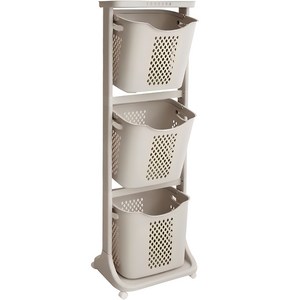 VER 3 대용량 트롤리 뉴 스윙 3단 빨래바구니