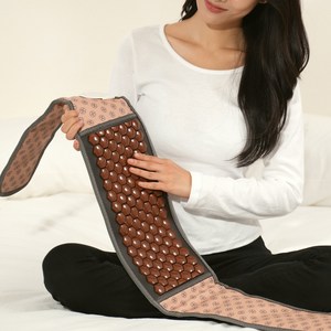 [26년 최신형 전자파없는] 한일 게르마늄 원적외선 허리 온열찜질기 복부 복대 어깨 무릎 전기 찜질매트 부모님 선물 추천, 오트베이지, HFB-DB120