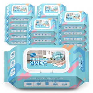 클리어 세균닦는 행주티슈 70매 x 20팩