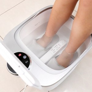 리빙톤 풋스파 발 마사지 족욕기 발등 안마 건식 습식 지압 부모님선물, 화이트, 리빙톤 풋스파 족욕기