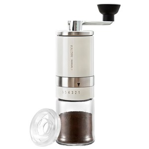 칼딘 매뉴얼 플러스 커피 그라인더 + 투명 PS 커버, 아이보리, 1개