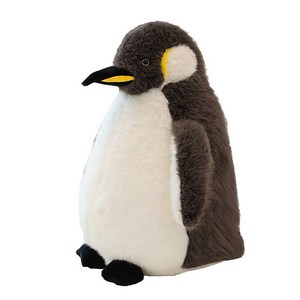 황제펭귄 펭귄인형쿠션, 1개, 그레이, 35cm
