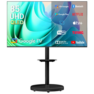 무빙큐빅스 스마트 4K UHD QLED 85인치 삼탠바이미 블랙에디션 스탠딩 이동식 TV 삼텐바이미 중소바이미, 방문설치, 스탠드형, GSQBX85UHD-A1, 215cm(85인치)