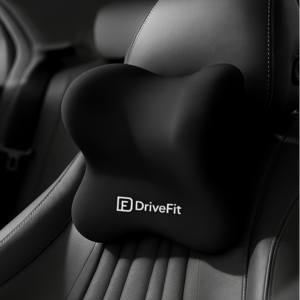 드라이브핏 차량용 목쿠션 고밀도 메모리폼, 2개, 블랙