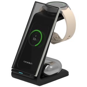 로랜텍 삼블 스탠드 3in1 고속 무선충전기