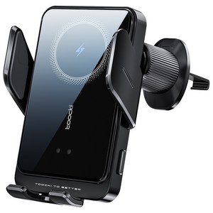 Toocki 송풍구형&흡착형 15W 스마트 3축 고속 무선충전 차량용 핸드폰 거치대 T11