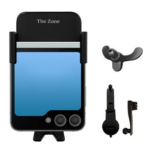 더존 핸드폰 차량용 무선충전거치대, 블랙, TZ-C101