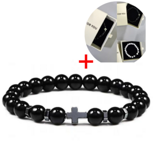 케이옵티마 재물 행운 소원 호안석 힐링 기독교 천주교 십자가 크리스마스 선물용 팔찌