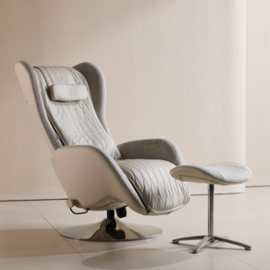 [알트레스트]AL002 마사지 리클라이너 천연 소가죽 아이보리 안락 수면 안마의자