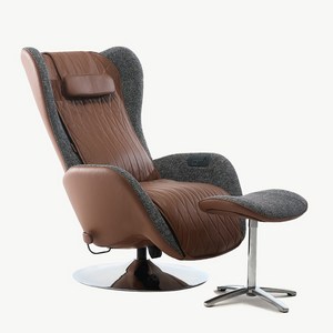 [알트레스트]AL002 마사지 리클라이너 천연 소가죽 브라운 안락 수면 안마의자, 옵션:(본품)브라운+(시트)브라운, 상세 설명 참조