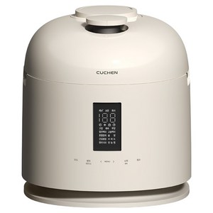 쿠첸 123 풀스테인리스 듀얼프레셔 IH 전기압력밥솥 6인용, CRT-XPD0670IEGI, 글로시 아이보리