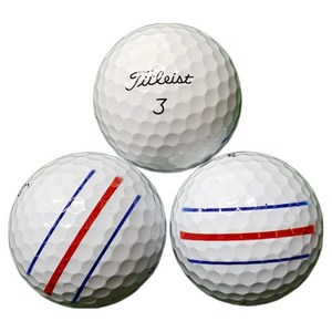 로스트볼 삼선인쇄 타이틀리스트 ProV1 Prov1x S급골프공, 1개, 3피스 흰색, 30개입