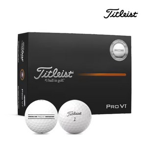타이틀리스트 2025 Pro V1 Pro V1x 얼라인먼트 골프공 3피스 아쿠쉬네트코리아 정품
