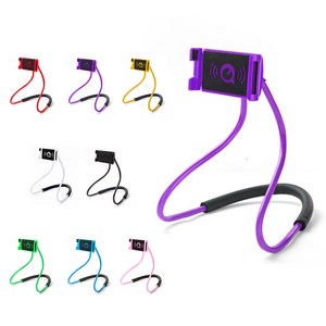 [휴대폰거치대 색상선택가능] (스마트폰 목거치대 A타입 1P) 태블릿 폰 자바라 거치대 홀더 브라켓 클립 휴대폰 핸드폰 받침대