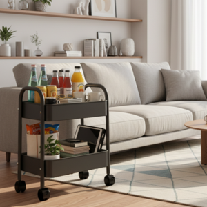 YUMII 이동식 수납 정리함 올스틸 틈새 수납장 트롤리