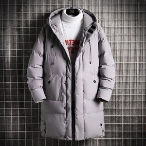 킹앤조이 보스트 하이넥 후드 하프 패딩