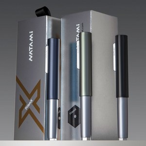 NATAMI 만년필 푸시/풀 컨버터 잉킹 F닙 No.5 포켓 펜 사무용 비즈니스 선물용, BLUE