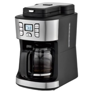 씨와이씨 자동 그라인드 앤 드립 커피머신 그라인더 일체형 가정용 드립 커피메이커 소형 사무실 원두/분말 3가지농도, 블랙