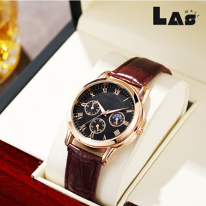 라스몰 프리미엄 가죽밴드 남성시계 + 케이스포함