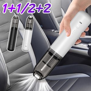 1/1+1 차량용 청소기 미니 무선 3-in-1 핸디 청소기 강력 무선 에어건 휴대용청소기, 화이트*4