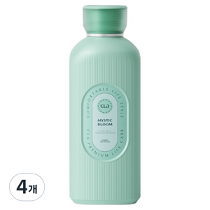 CLA 라이프케어 퍼퓸 섬유유연제 미스틱블룸, 1L, 4개