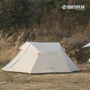 노스피크 Northpeak PLAYER 2 소이밀크 2인용 투어링 텐트 컴팩트 화이트