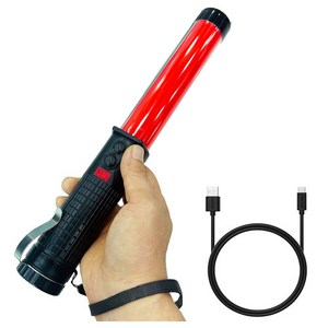 C타입 충전식 미니멀티신호봉 경광봉 안전지시봉 차량통제신호봉 차량비상용 도로공사 경광봉