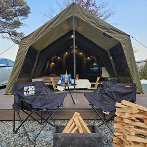 루디 에어텐트 면텐트 감성 쉘터 텐트 9.0, 9.0 카키